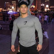 Muscleguys Mens Long Sleeves cotton mens undershirts Causal Wear Gym workour Breathable Gymshark Fashion Tops