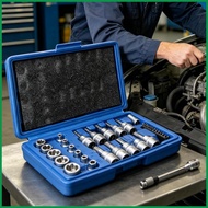Hex Bit Socket Set Metric Maintenance Hex Key Bit Tools Kit Industrial Drive Socket Set for Mechanic