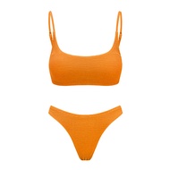 YUKARI SWIM บิกินี่ 2 ชิ้น ชุดว่ายน้ํา ชุดว่ายน้ำสตรีเอวสูงแบบสองชิ้น 2 Pieces Bikini Set