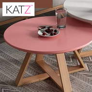 KATZ Coffee Table Nordic Modern Melamine Wood Top Wooden Leg Coffee Table KATZ