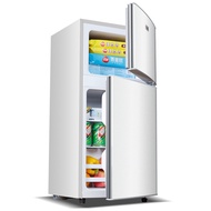 58L Mini Bar Fridge Double Door | Small Refrigerator with Freezer Compartment | Energy Saving Compac