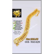 Indon Cop 916 Gold 2-hook Centipede Bracelet!! Exactly