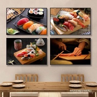 Decorative Painting Japanese Salmon Sashimi Ramen Restaurant Mural Japanese Restaurant Sushi Restaur