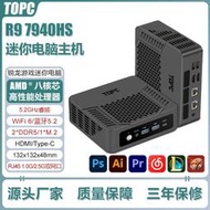 【超萬人回購】銳龍r9 7940hs迷你電腦辦公便攜3a遊戲小型臺式機 pc