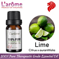 Larome Lime Essential Oil Pure Aromatherapy Grade (10ml)