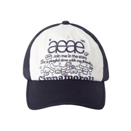 [AEAE x Cinnamon Dog Co-Branded Baseball Cap] Sanrio Color-Blocking Embroidered Cap | Korean Niche S