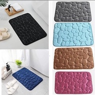 Solid Color Design Rug Mat Rock Entry Foot Mat