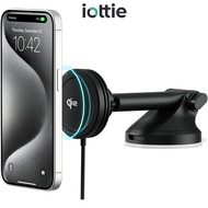 iOttie Velox Qi2 Mini 15W Wireless Charger Car Mount - Dash & Windshield Car Phone Holder - MagSafe 