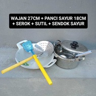 Wok 24 / 27CM + 18CM VEGETABLE PAN