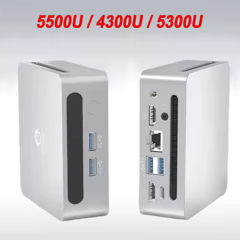 AMD Ryzen 5 5500U Ryzen 3 4300U/5300U Mini PC Windows 11 PRO DDR4 3200MHz NVME SSD WiFi6 BT5.2 Deskt