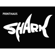 Shark Sticker Car Sticker Motor Sticker Ikan Jerung DIY Deco Label Sticker Laptop Car Accessories Mo