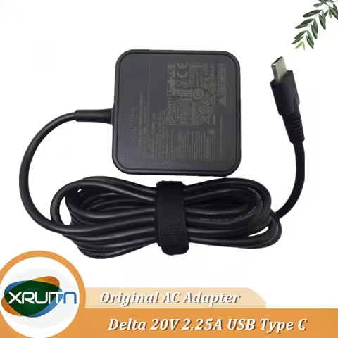 Original ADP-45XE B Delta 20V 2.25A Type-C 45W Laptop AC Adapter Charger For Asus Power Supply ADP-4
