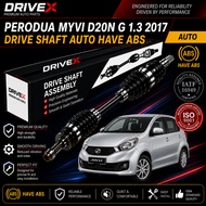 PERODUA MYVI D20N G 1.3 2017 DRIVE SHAFT AUTO HAVE ABS