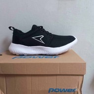 Sepatu Lari BATA POWER ORIGlNAL. Black. Sepatu Olahraga Running Jogging Hitam. Sepatu Sekolah Keren