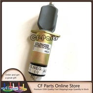 1502-12A7U1B 129470-67320 12V Shut Off Solenoid For Yanmar 12V 3, 4 & 6 Cylinder