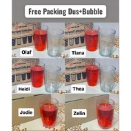 Clear Glass Cups, 6 Pcs Coffee Cups, Warkop Cups, Tea Cups, Glass Cups