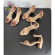 Sandals Flat Strap Thick Heel Buckle 2022 Summer New Style Square Root High Heels [C3]