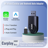 VGD Xuda Wireless Carplay Adapter ไร้สาย Android auto Wireless adapter แบบใช้สาย เป็นไร้สาย USB ดองเ