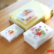 Korea Korea Daiso Daiso Crayon Shin-Chan Translucent Storage Box Small Object Storage Jewelry Box Po