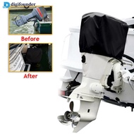 DIGIFOUNDER 15-250HP 210D Waterproof Motor Engine Boat Cover Yacht Half Outboard Anti UV Dustproof C