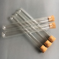 ☺25*200mm 30pcs/lot Pyrex test tube With Cork Stopper Borosilicate transparent lab test tube rou E☍