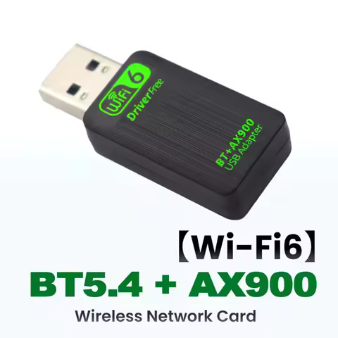 WiFi 6 AX900 Bluetooth 5.4 USB Adapter 2in1 Dongle Dual Band 2.4G&5GHz USB WiFi Network Wireless Wla