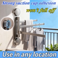 Best Seller HB Suction Towel Rack Bathroom Type No-Drill Strong Hold Easy Move Organizer for Balcony