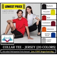 POLO Tee Collar JERSEY Microfiber Polo Shirt ~ OREN SPORT ~ QD06 Batch A