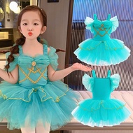 ﹉☏ New Girls Dress For Kids Ballet Dance Skirt Children birthday dress Christmas Halloween Costume Princess Jasmine Filipiniana Dress For Kids Ootd For Kids Girl