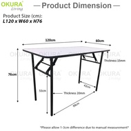 ☈♂♕OKURA Foldable Banquet Table Event / Catering / Hall / Buffet Folding Table / Outdoor Dining Meja