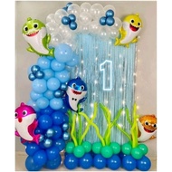 Baby Shark Theme Birthday Decoration Package