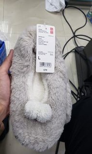 Uniqlo 毛毛拖鞋 未剪牌