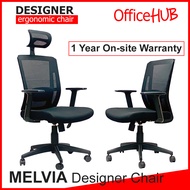 OFFICEHUB Executive Office Chair MELVIA High Back Mid Back Chair HighBack Midback Chair Gaming Chair Mesh Chair Home study Ergonomic Chair Study Chair Study Table Many Colours 1 Year Warranty