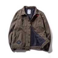 Shopping Mall Inverted Work Wear Denim Jacket Men Jacket Workwear Welding Site Workwear Wear-Resista