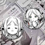 Buried Frie Lotus Animation Merchandise Black White Series Frie Lotus Merchandise Horse Mouth Sticke