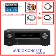 Denon AVR-X250BT AV Receiver (Black) + Free Gift