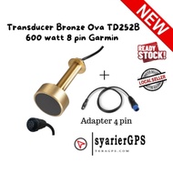 Transducer Tembaga 600 watt untuk Garmin Plus Vivid 5cv / 7cv Echomap