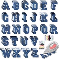 78 Pcs 2.7 Inch Chenille Letter Iron On Patches Sew On Chenille Varsity Letter Patches A-Z, Washable