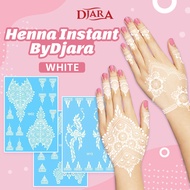 Henna Instant White Bydjara / Stiker Inai Putih / Latest Design Instant White Henna Waterproof