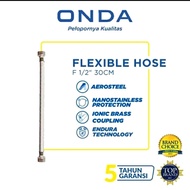 FLEXIBLE HOSE 30CM ONDA FLEXIBLE HOSE 1/ 2X1/ 2X30CM COLD WATER CLOSET HOSE