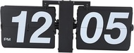 Digital Flip Down Clock, 12 Hours AM/PM Mechanical Retro Flip Desk Clock, Vintage Design Auto Flip C