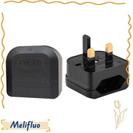 MELIFLUO Power Socket 2 Pin To 3Pin EU To UK Euro To UK Adapter