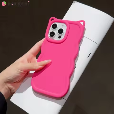For Vivo G2 V27 V27E V25 V25E V23E V21E V20 V19 V17 Neo Z9 Lite Z5 Z1X Phone Case 3D Stereo Wave Cat