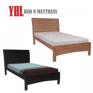 YHL Hallie Solid Mahogany Wooden Bed Frame (Mattress Not Included)