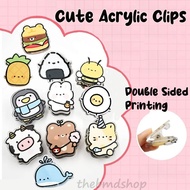 Cute Cartoon Paper Clips Acrylic PP Clip