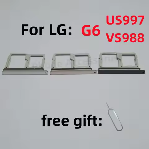 SIM Card SD Card Tray chip slot drawer card Holder For LG G6 US997 VS988 G600L H870 drawer chip SIM 