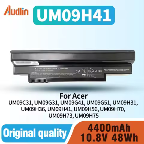 Laptop Battery for Acer Part No. UM09C31 UM09G31 UM09G41 UM09G51 UM09H31 UM09H36 UM09H41 UM09H56 UM0