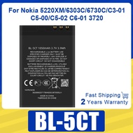 Rechargeable Battery 1050mAh 3.7V BL-5CT BL 5CT BL5CT Battery for Nokia 5220XM/6303C/6730C/C3-01 C5-