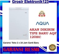 AQUA AQF 120 FR CHEST FREEZER BOX 120FR LEMARI PEMBEKU 100 LITER