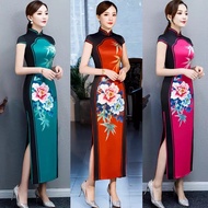 CNY Satin Traditional Cheongsam Qipao (Plus Size Available)